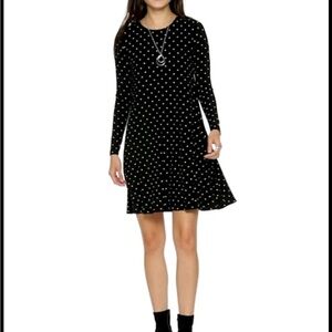 Old Navy Black A-Line Long Sleeve Dress